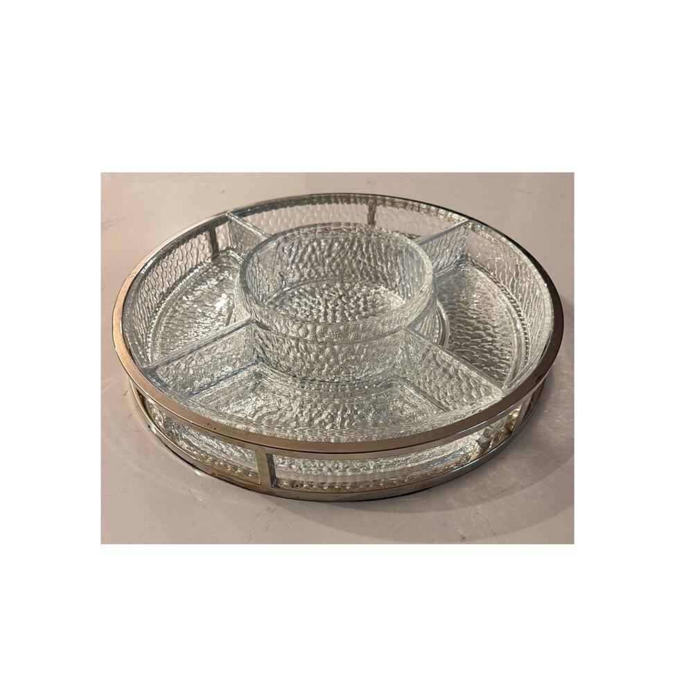 Shannon Crystal by Godinger Galleria 16-inch 6-Piece Vegetable Dip Serving Set